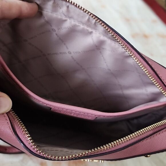 Michael Kors Sandrine Studded Saffiano Leather Crossbody Bag - Picture 13 of 16